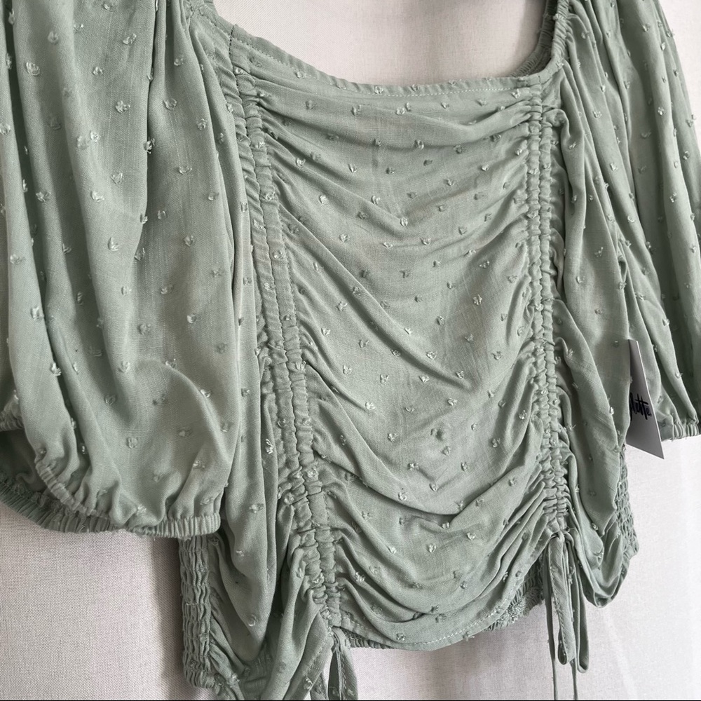 Safe green blouse